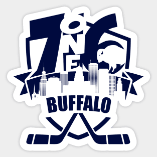 716 Buffalo Hockey 1 color Sticker